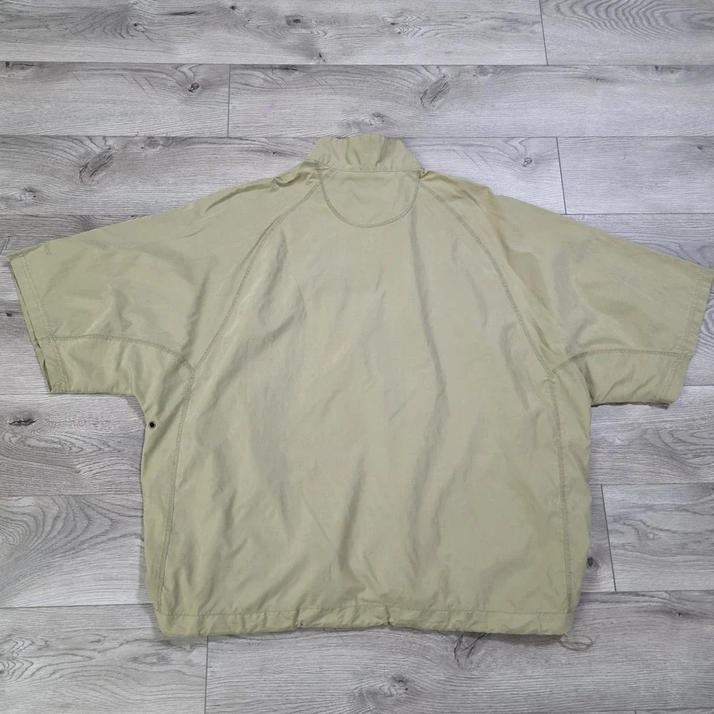 Tommy Bahama Birdie Zip Golf Windbreaker Pullover Men XXL Beige 1/4 Zip Mercedes